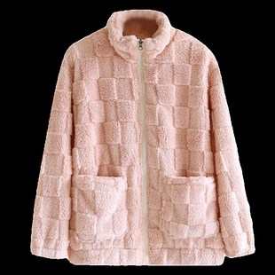 秋冬加厚家居服上衣单件男女士加绒法兰绒保暖拉链睡衣上装 可外传