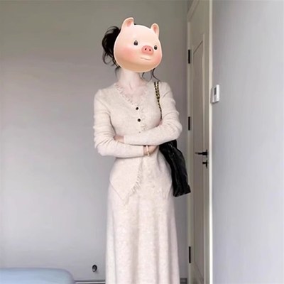 法式针织套装连衣裙子女2024新款深秋季初冬一整套高级感入秋穿搭