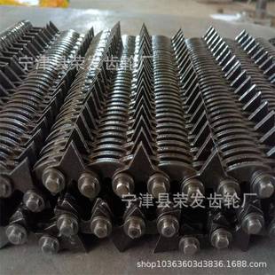 按客户要求非标带尖齿异形片的齿形链条链带及链轮高速静音传动