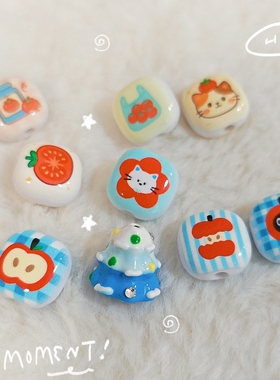 Lunas DIY亚克力可爱方块通孔亚克力