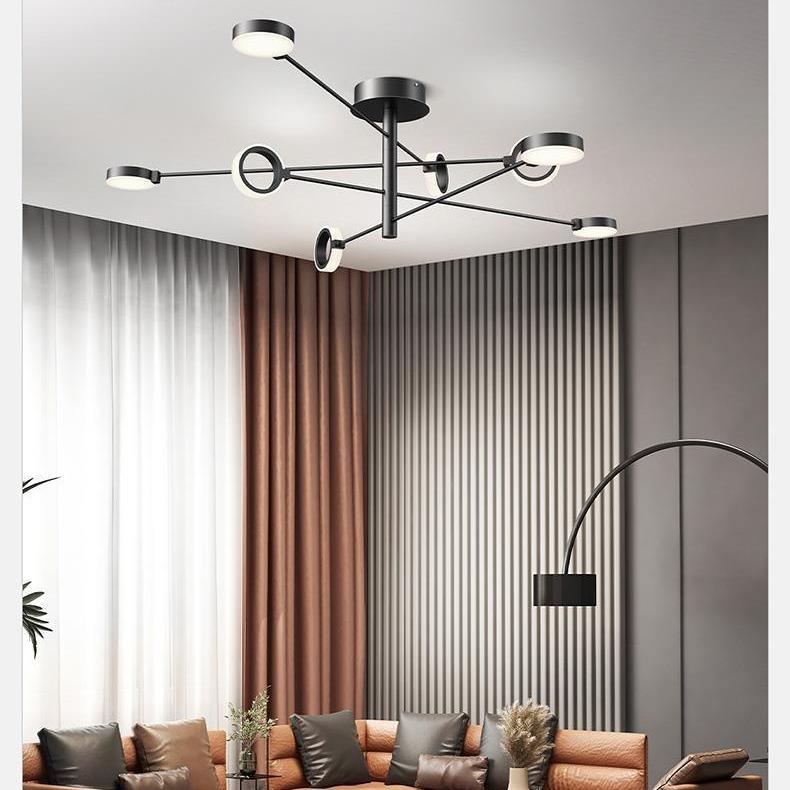 北欧简约吸顶灯现代设计师款枝形创意个性客厅灯后现代卧室吸顶灯