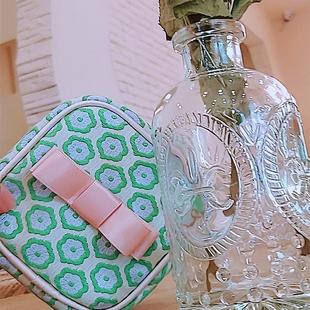 日系清新精致首饰盒抹茶绿小巧便携戒指项链耳钉旅行饰品随身收纳