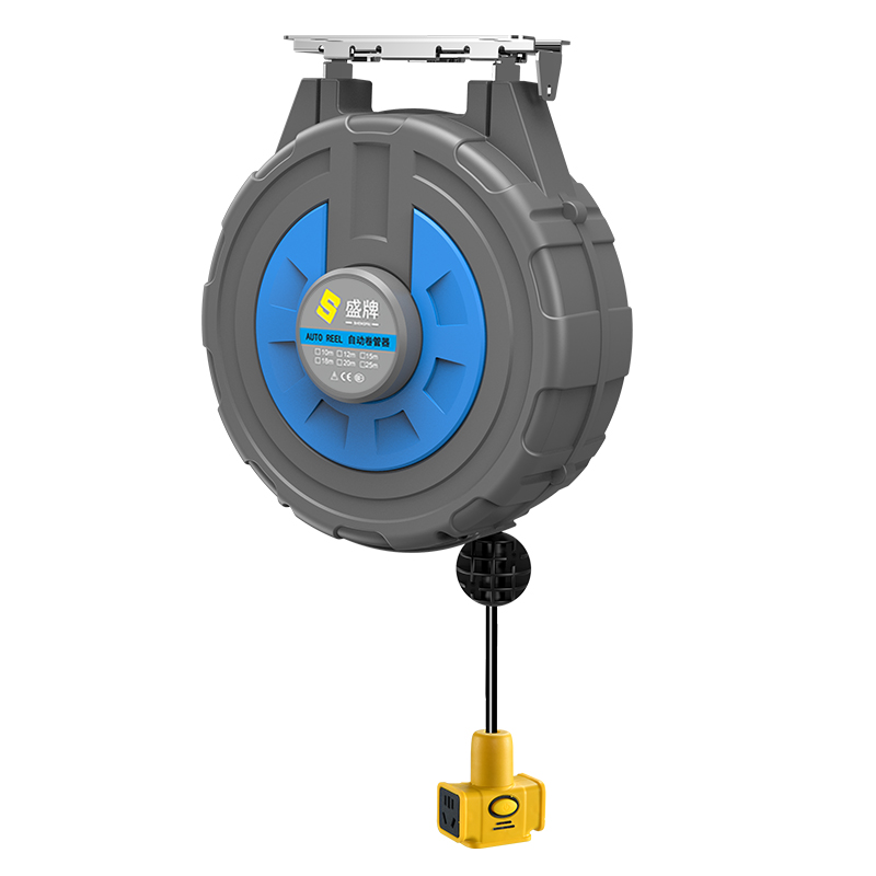 电鼓卷线器自动伸缩卷线器国标铜芯电缆收线器汽修洗车线鼓卷管器