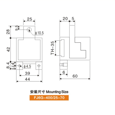 FJ6G400A一进十八出开关端子断路器开关专用接线端子大功率分线器