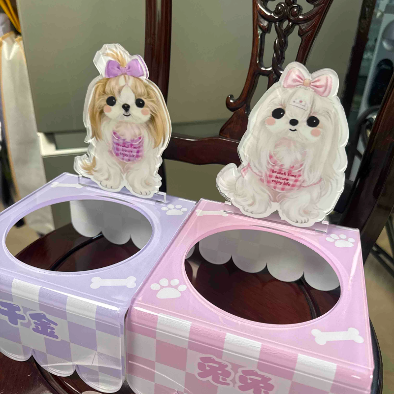 宠物画像定制碗架+碗套装