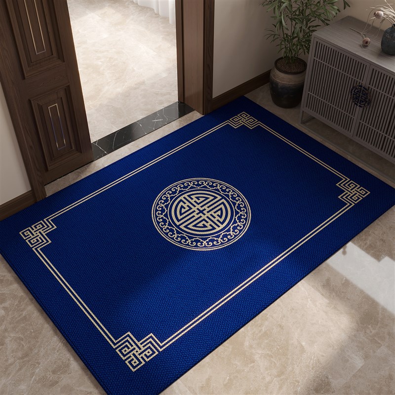 进门地垫入户门垫2024新款高级感新中式家用红地毯可裁剪玄关脚垫