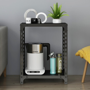 目田2层置物架货架角钢简易工作台厨房打包称重组装工作平台桌子