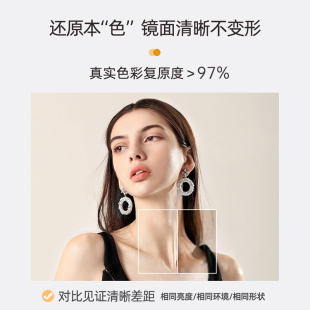 智能LED全身穿衣镜防爆挂墙无框带灯试衣镜家用壁挂轻奢玄关镜子