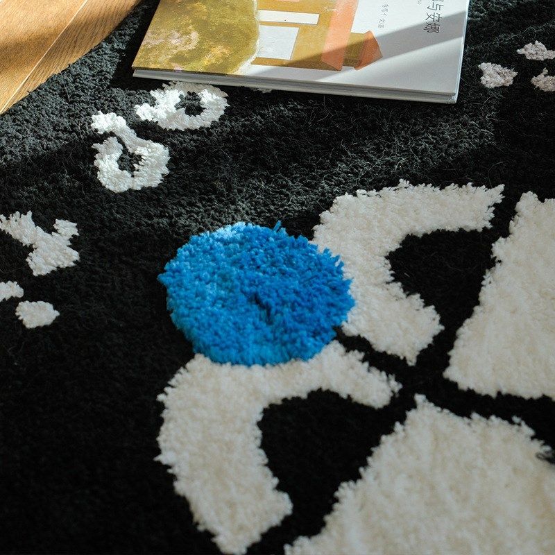 卡通植绒地毯儿童卧室地毯加厚耐脏防滑毛绒地垫卧室床边休闲脚垫,居家布艺,家用脚垫,淘宝优惠券,粉丝福利购,淘宝优惠卷