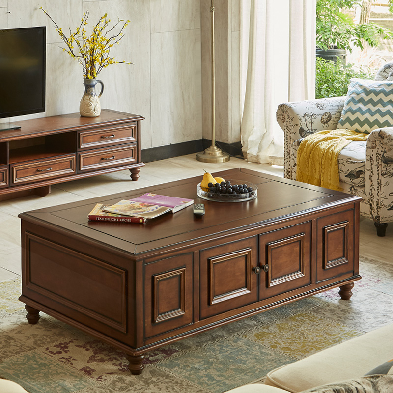 客厅美式茶几实木功夫茶几自动上水茶桌泡茶桌组合茶道茶台茶艺桌