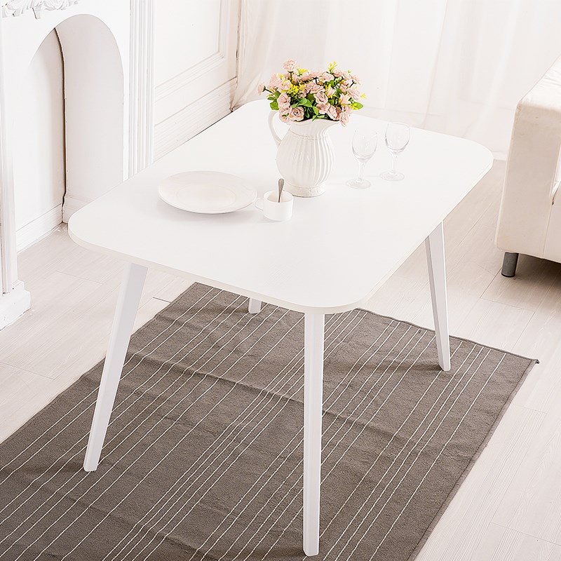 餐桌北欧饭桌小户型阳台小茶几方桌简约实木家用方奶茶店小桌子