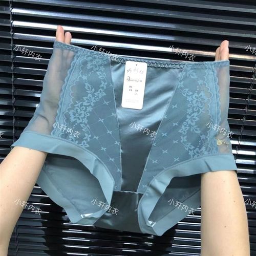 高腰贵妇裤蕾丝网纱内裤无痕束腰薄款弹力透气夏季时尚新款女内裤