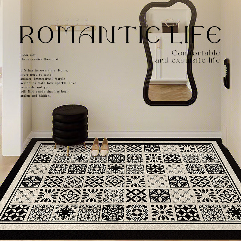 轻奢入户门地垫高级玄关门垫pvc可裁剪家用进门脚垫可擦免洗地毯,居家布艺,入户地垫,淘宝优惠券,粉丝福利购,淘宝优惠卷
