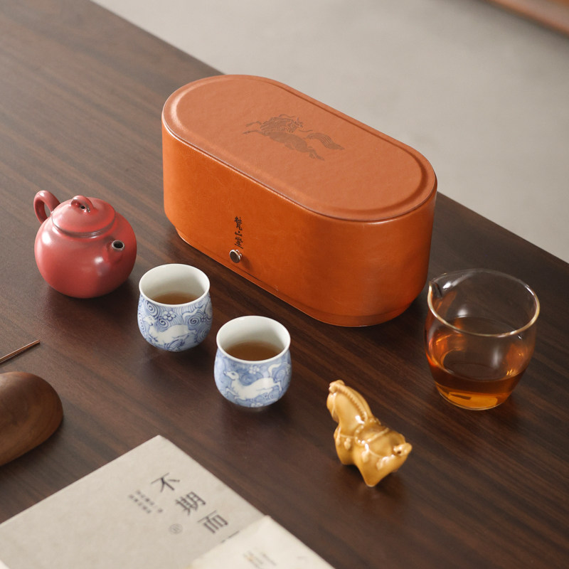 梵山堂茶具红福金骏马年限定套组