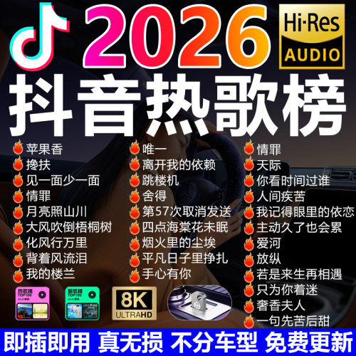 2026新款车载u盘无损高品质