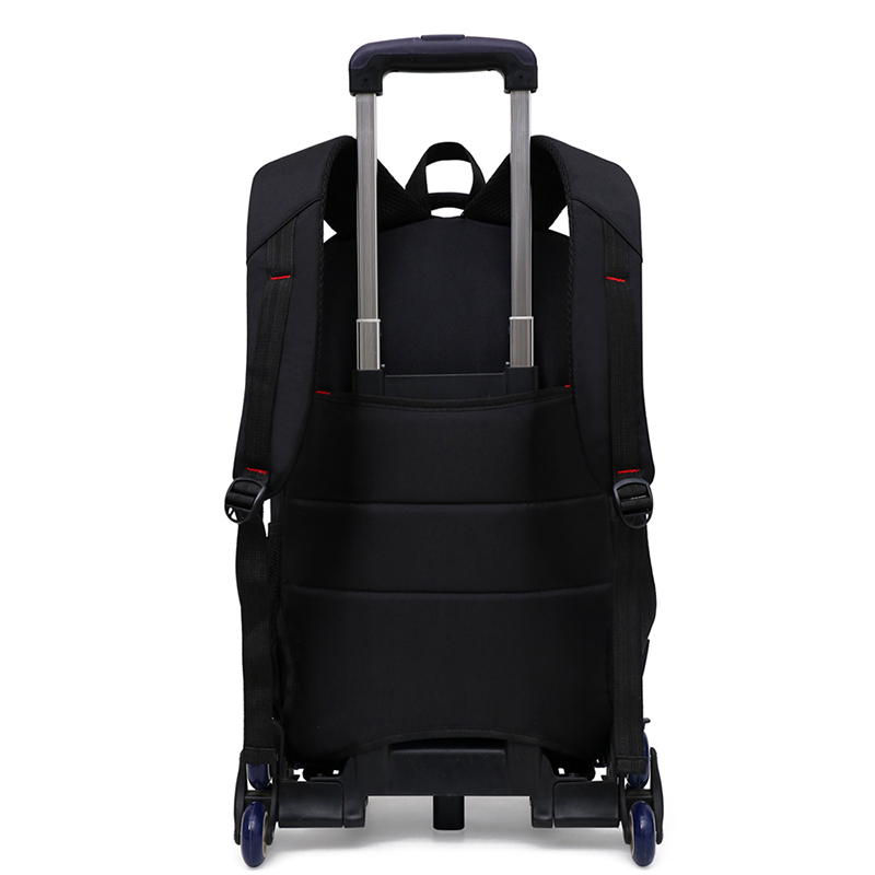 中小学生4-6-7l-8年级拉杆书包男生大容量背包儿童爬楼梯6轮拉杆