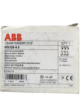 ABB电动机马达断路器开关MS116 MS132 MS165 MS325低压断路器4A6
