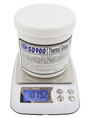 高导GD900净重1千克公斤大罐桶装灰色导热硅脂散热硅胶膏CN1000