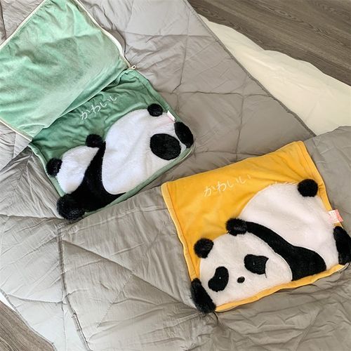 国宝来啦~抱枕被子两用加厚办公室沙发折叠午睡枕头毯子二合一