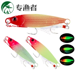 夜光铁板亮片套装双钩远投路亚鲅鱼假饵通杀鳜鱼淡水海钓鲈鱼假饵