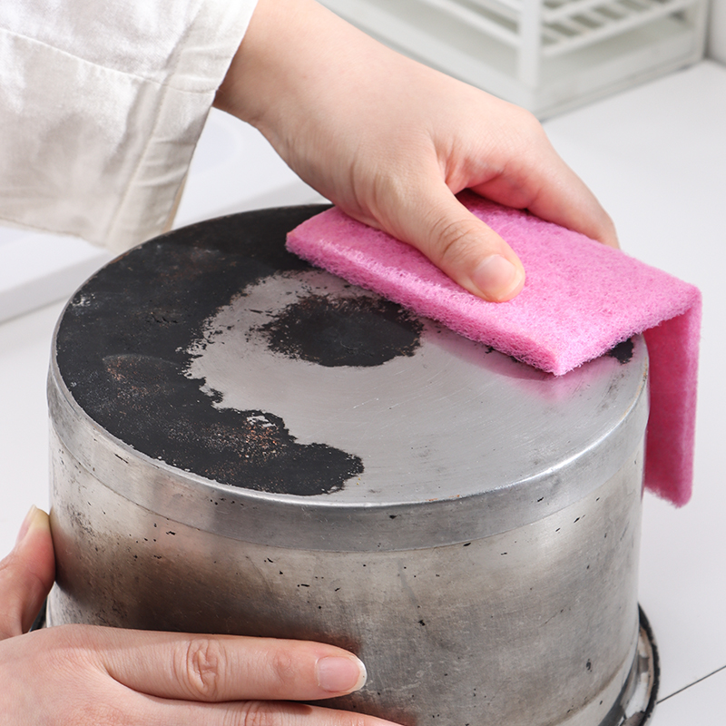 日式海绵擦魔力擦厨房灶台洗锅洗碗清洁去污锅底黑垢除锈刷锅神器