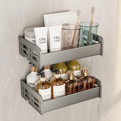 卫生间小型置物架免打孔壁挂式小尺寸15cm20厘米窄小浴室收纳架子