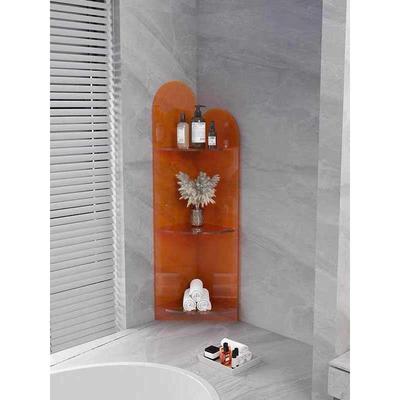 三角形置物架转拐墙浴室亚克力落地洗漱台卫生间高级感沐浴露收纳