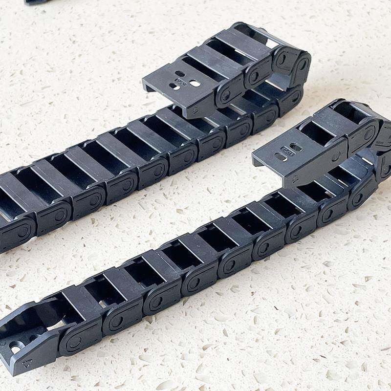 尼龙拖炼微型拖炼3D打印机网线气管电缆线槽导向槽6 7 8 10坦克连