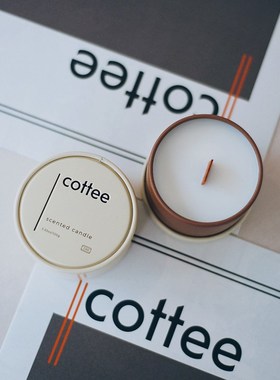 cottee咖啡香薰蜡烛木芯小憩烟火气咖啡馆小众香氛卧室氛围感礼物