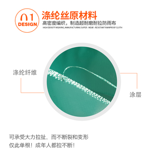 850克增强型刀刮布篷布防雨防晒油布抗老化雨布推拉棚顶布加厚