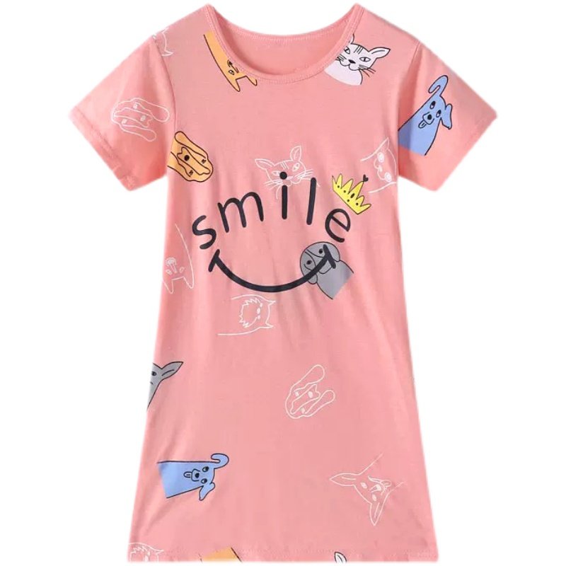 女童睡裙夏季纯棉短袖薄款母女孩公主宝宝家居服儿童亲子睡衣卡通,童装/婴儿装/亲子装,家居裙/睡裙,淘宝优惠券,粉丝福利购,淘宝优惠卷