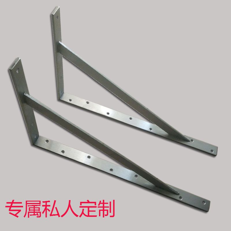 304不锈钢置物架墙上承重三角支架大理石壁挂托架金属隔板支撑架