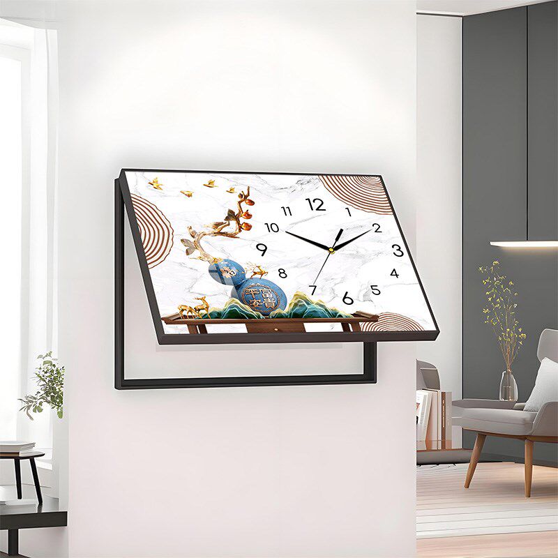 新款钟表电表箱装饰画带挂钟客厅家用遮瑕配电箱电源盒挂墙开关盒,家居饰品,电表箱装饰画,淘宝优惠券,粉丝福利购,淘宝优惠卷