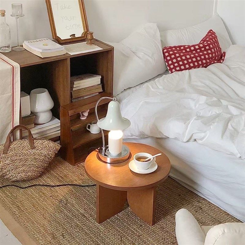 松木板小圆桌木质点心矮桌子飘窗桌手工桌落地学习桌韩系茶几摆件,住宅家具,茶几,淘宝优惠券,粉丝福利购,淘宝优惠卷