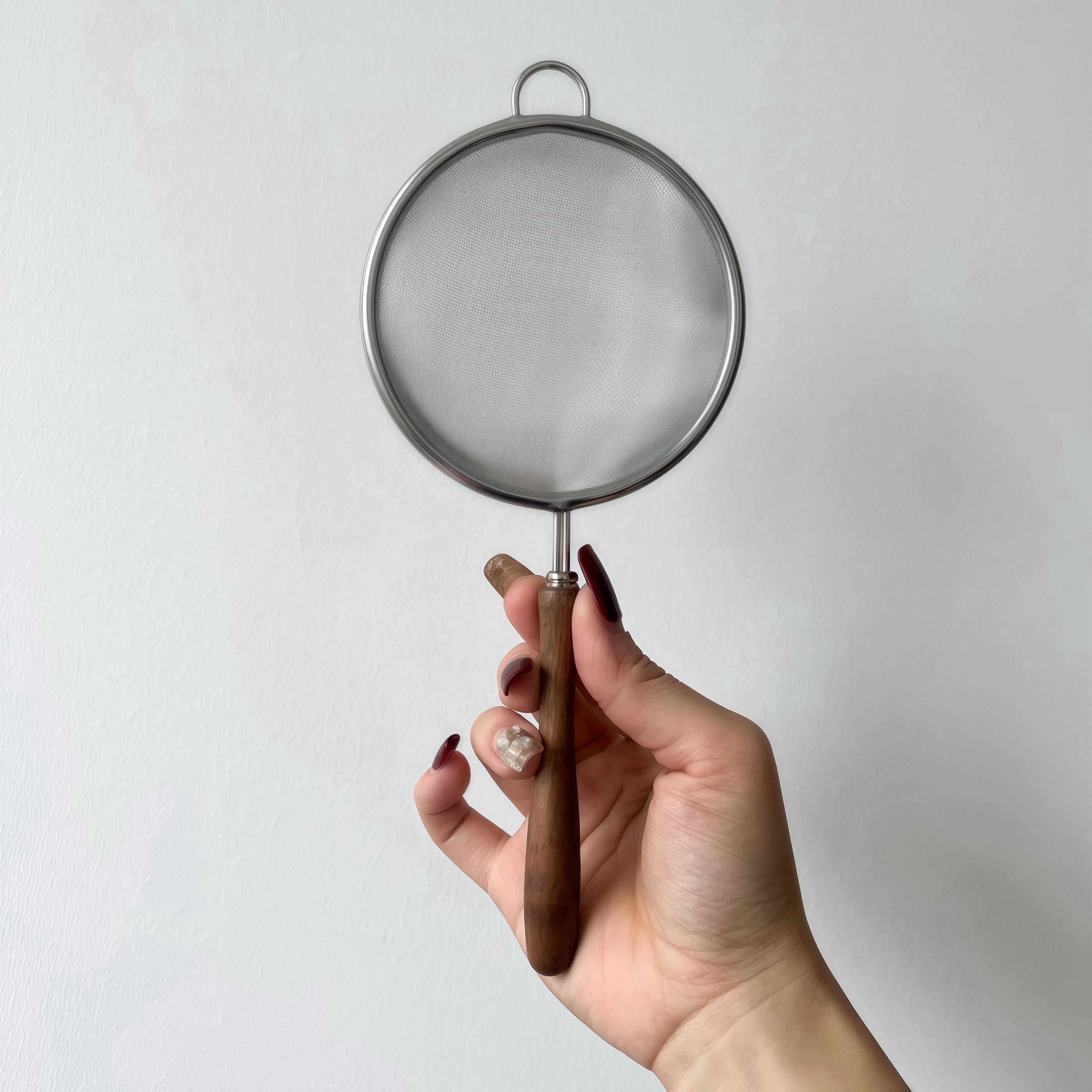 高颜值304豆浆过滤网筛婴儿辅食超细漏网果汁过滤器隔渣小漏勺ins