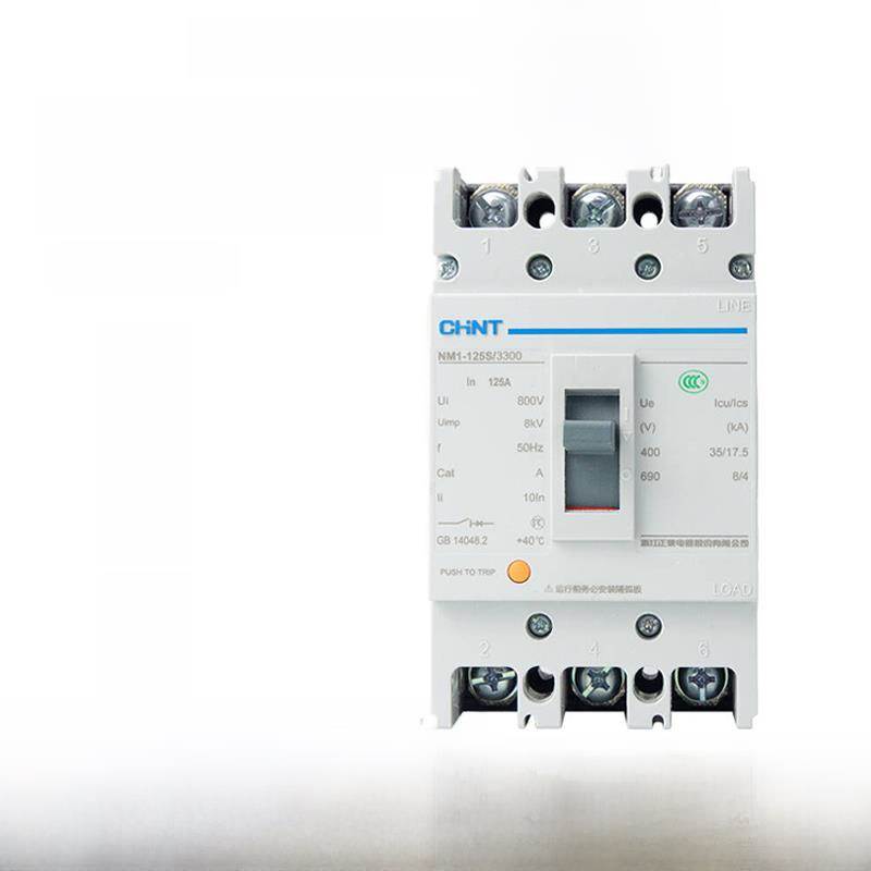正泰NM1塑壳断路器3P4P空气开关3300三相四线160 250A真空 短路器