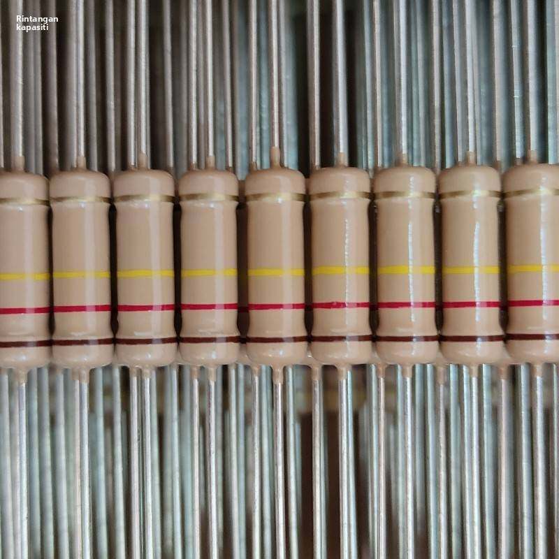 2W碳膜高品质全铜脚四环电阻1R2.2R33R220R470R1K10K150K200K510K