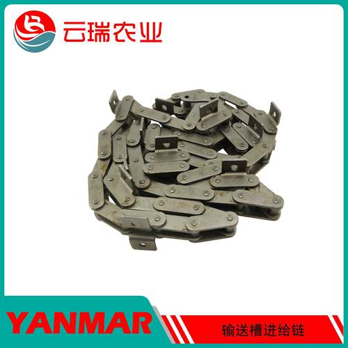 洋马新70/82/85g/880/1180收割机配件输送槽进给链条65L原厂