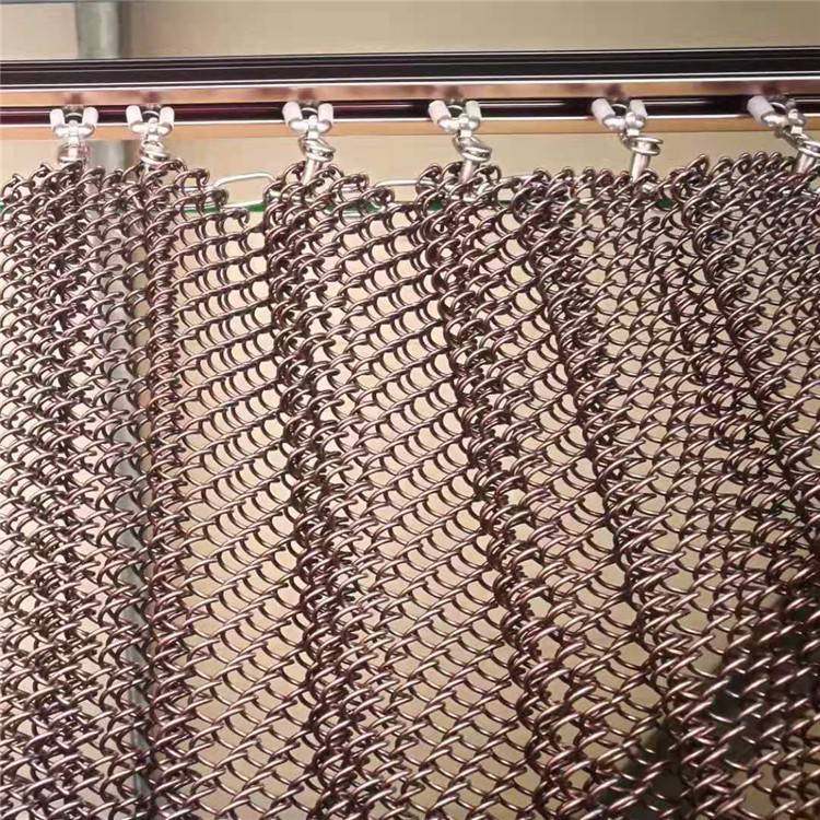 盘聚 金属装饰网帘垂帘不锈钢编织装饰网 室内隔断网幕墙网可定制