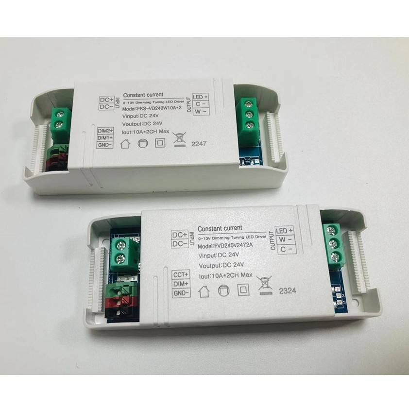 DALI0-10V调光调色温灯带控制器24V恒压LED调光驱动器PWM调光器