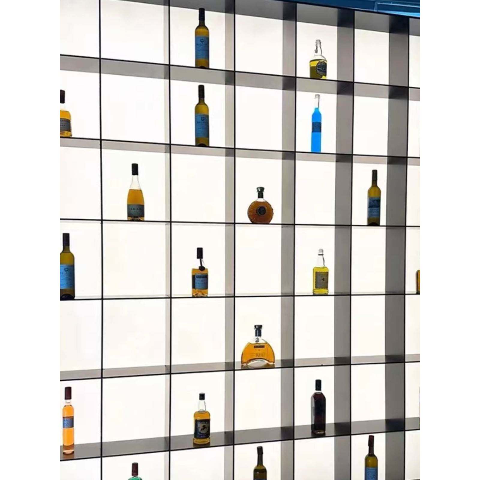 亚克力导光板酒柜展示架背光板超薄灯箱激光打点led发光板灯定制