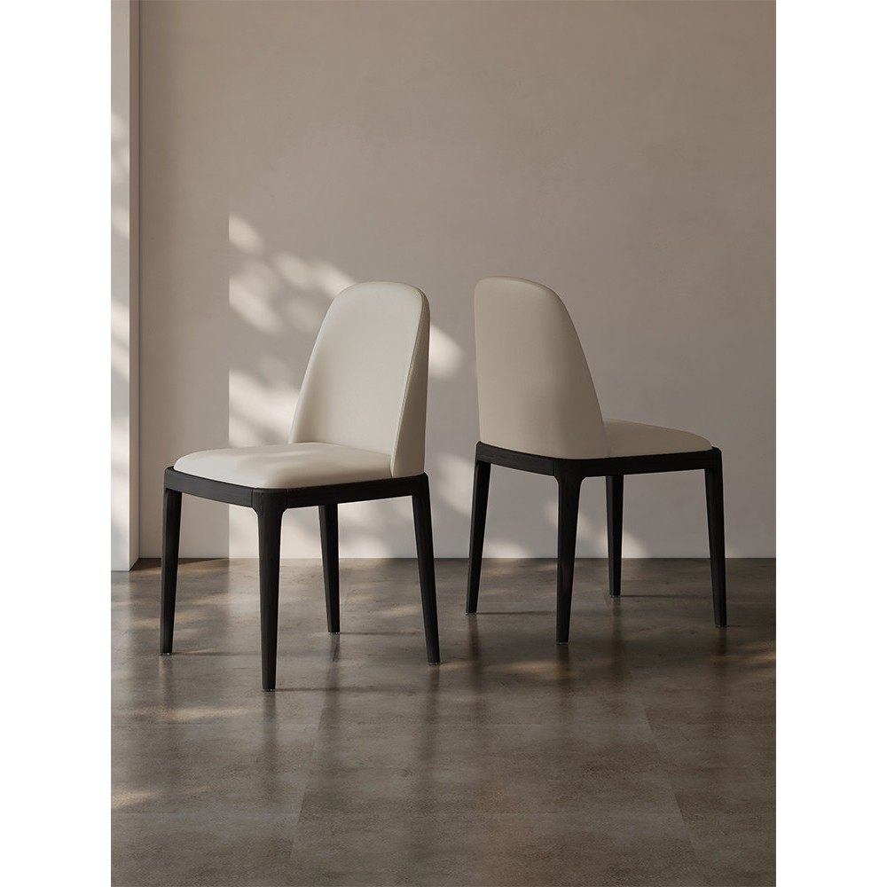 需定制北欧实木餐椅现代简约家用餐桌椅酒店餐厅靠背椅子高级感20