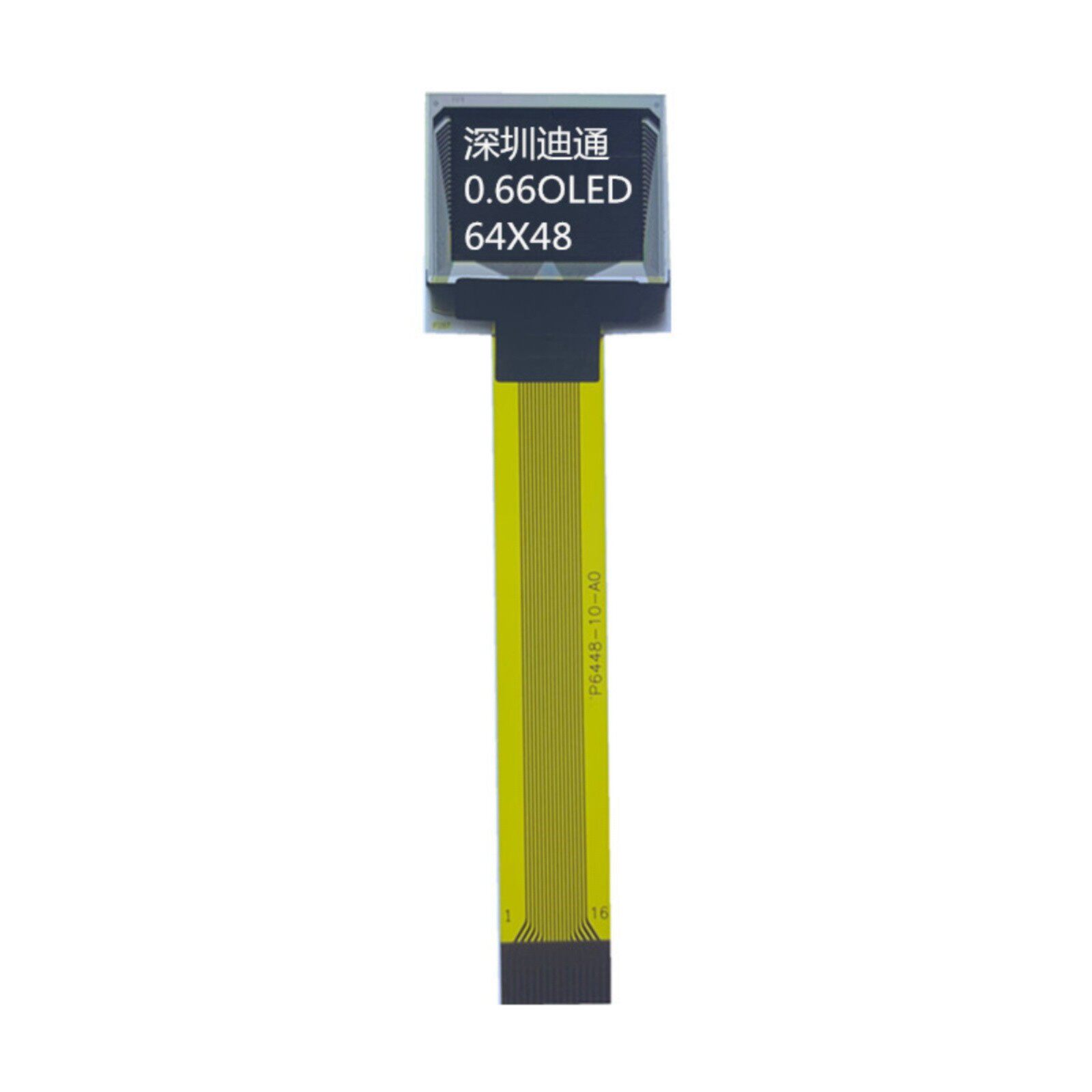 0.66英寸OLED 显示屏 64X48点阵屏 SSD1306 I2C 0.66 OLED