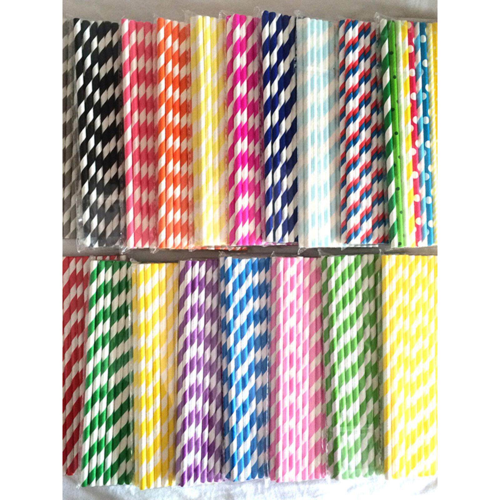 高品质环保一次性彩色纸吸管幼儿园手工果汁可乐饮料餐厅吸管25支