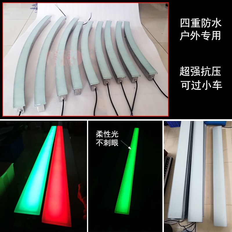 条形地砖灯 LED户外防水嵌入式不锈钢线条地埋灯广场弧形长条地灯