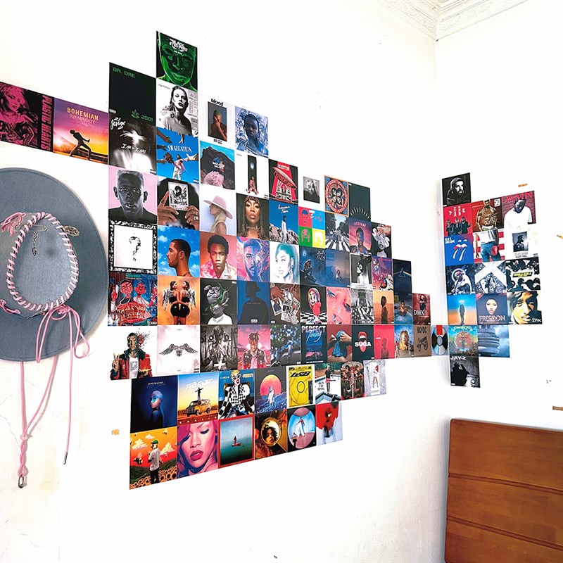 欧美经典CD封面卡片HipHop说唱专辑墙贴纸房间卧室墙面装饰小海报