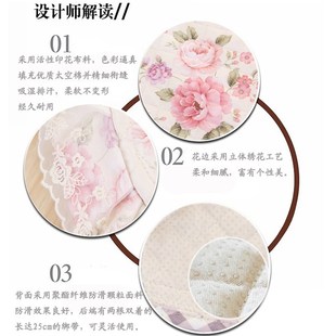 餐椅垫子 椅垫套坐垫布艺蕾丝餐桌椅坐垫可机洗 欧式 椅子坐垫