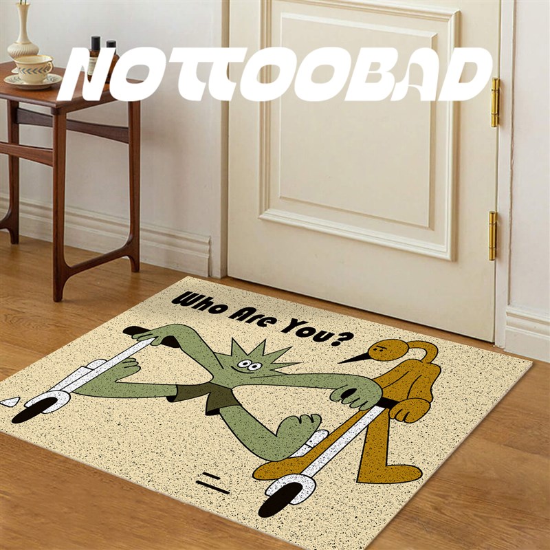 还行 卡通门厅丝圈地垫动物进门地垫防滑除尘脚垫入户客厅家用pvc