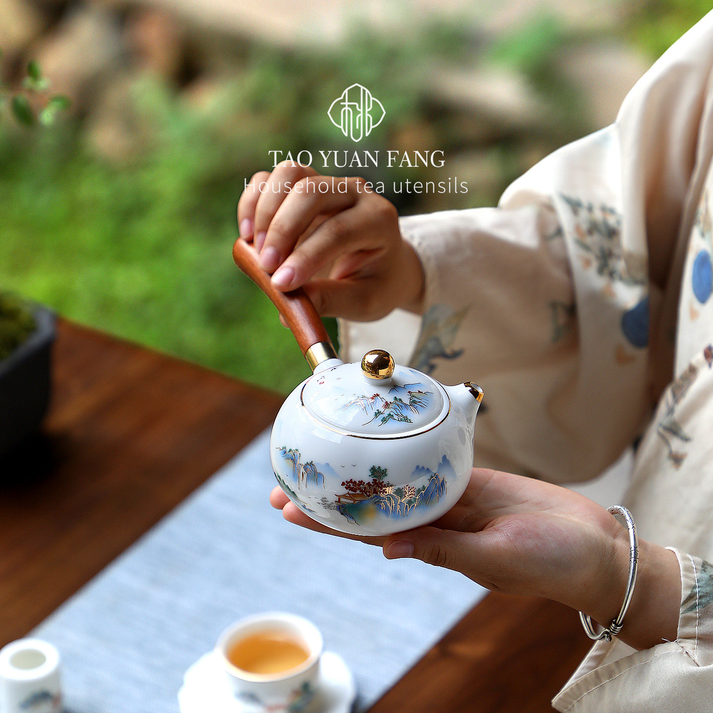 高档羊脂玉白瓷茶壶侧把壶单壶泡茶家用男女生高颜值功夫茶具陶瓷,餐饮具,茶壶,淘宝优惠券,粉丝福利购,淘宝优惠卷