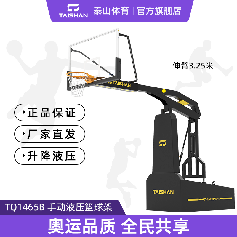 泰山体育 手动液压篮球架 室内场馆  TQ1465B/1    TQ1465B 单只